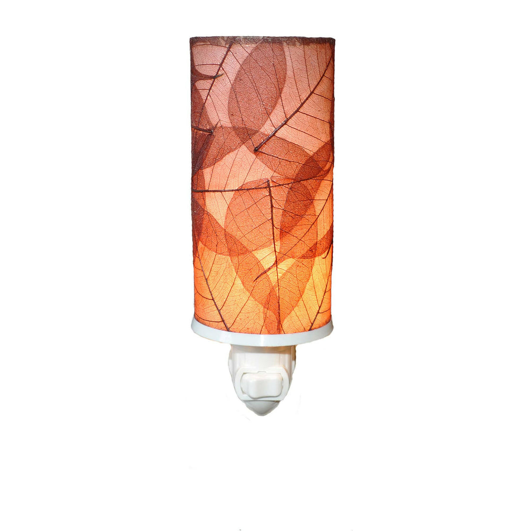 Cylinder Night Light Burgundy | Artisans.
