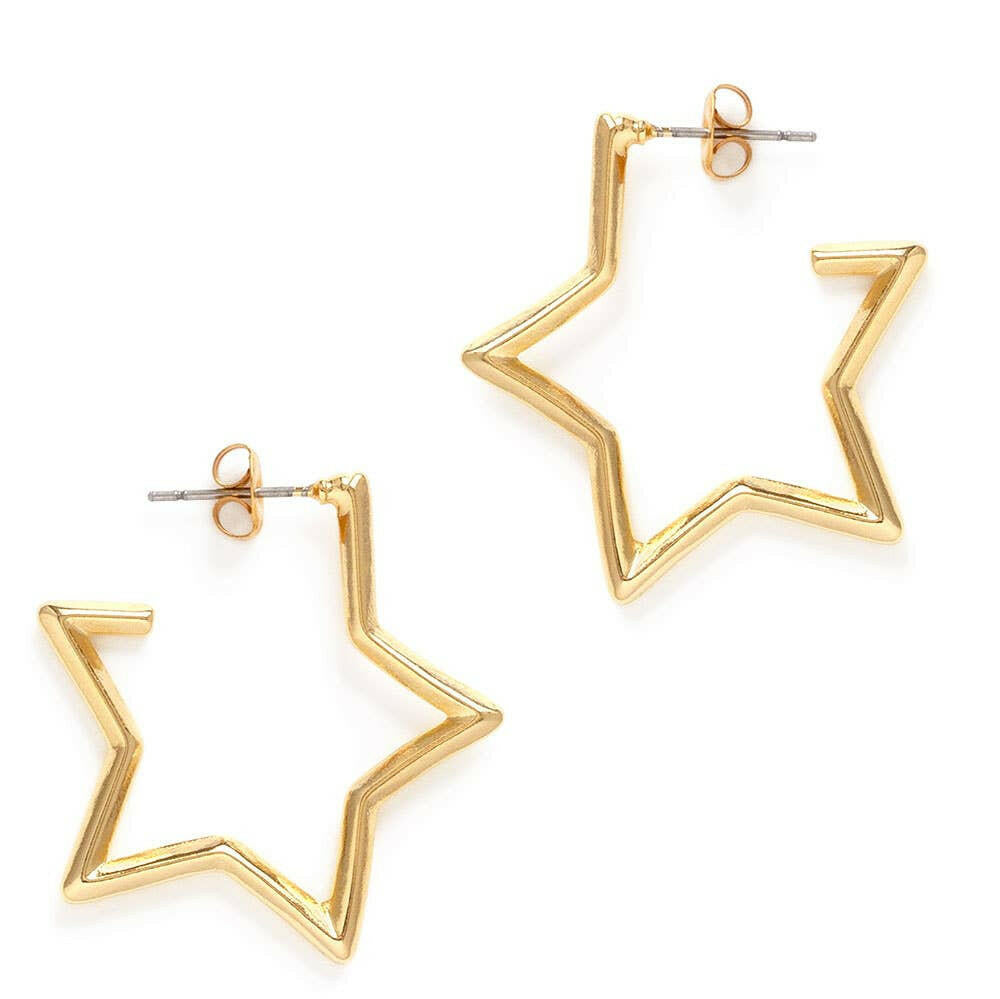 Star Hoop Earrings | Artisans.