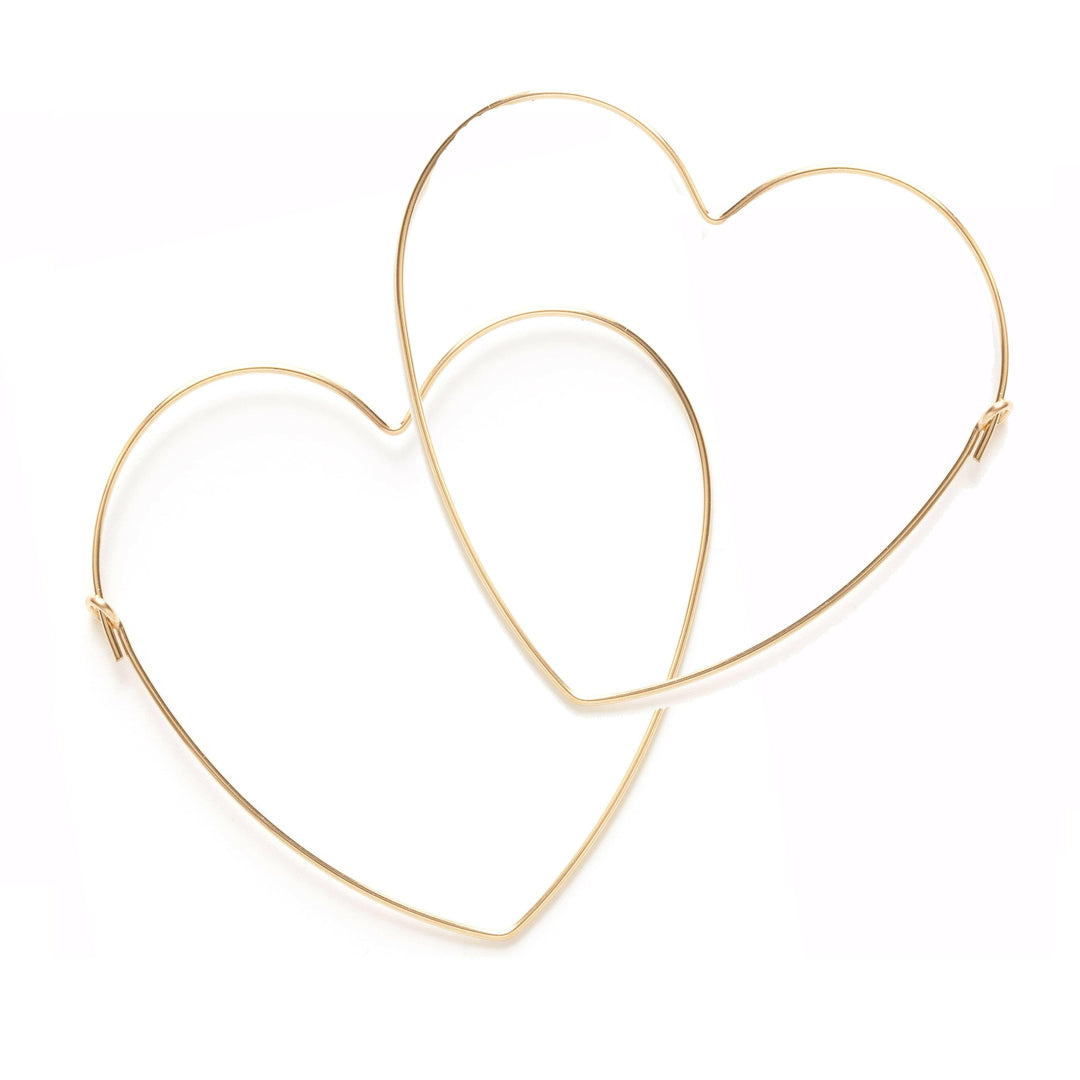 Big Heart Hoop Earrings | Artisans.