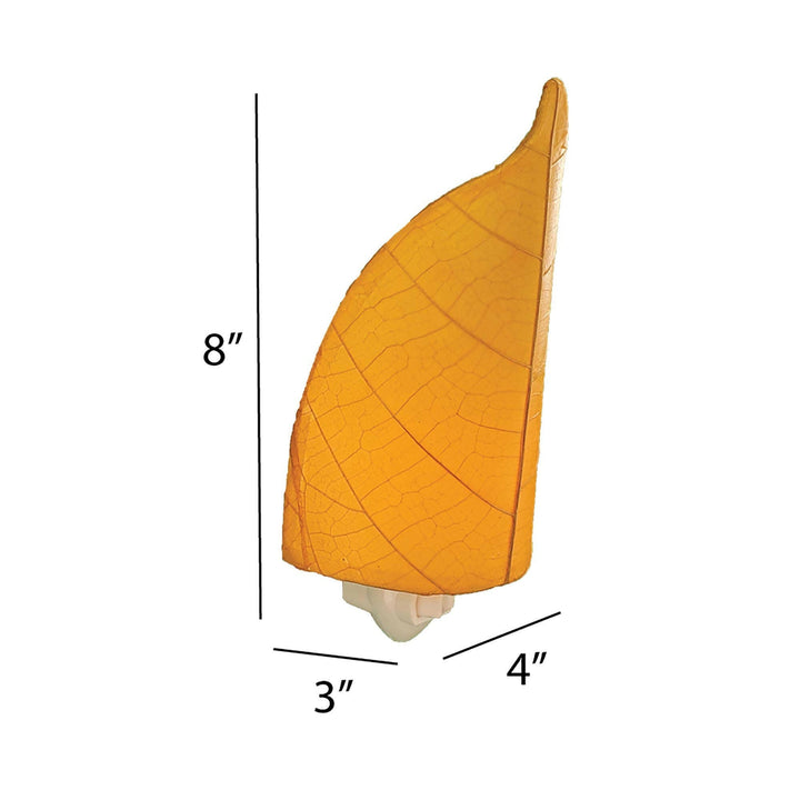 Leaf Night Light Orange | Artisans.