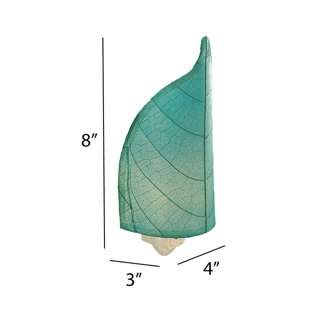 Leaf Night Light Sea Blue | Artisans.