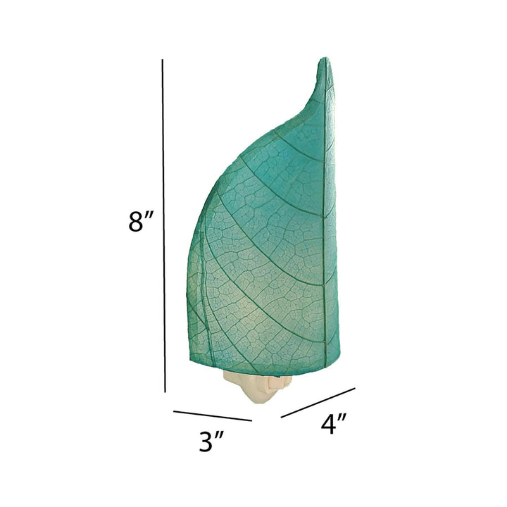 Leaf Night Light Sea Blue | Artisans.