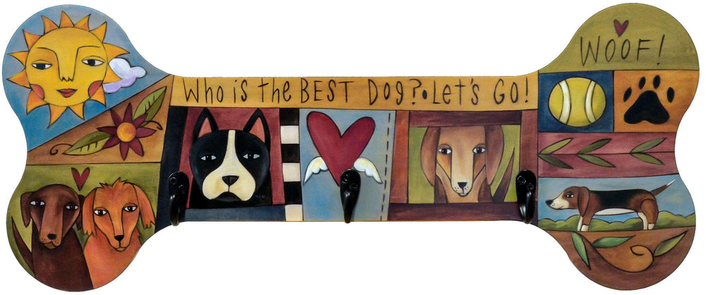 "Furever Friends" Dog Leash Rack | Artisans.