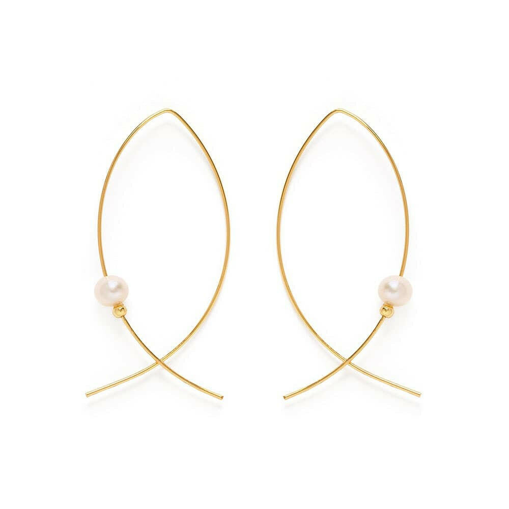 Fresh Water Pearl Marquis Threaders | Artisans.