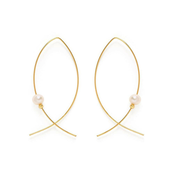Fresh Water Pearl Marquis Threaders | Artisans.
