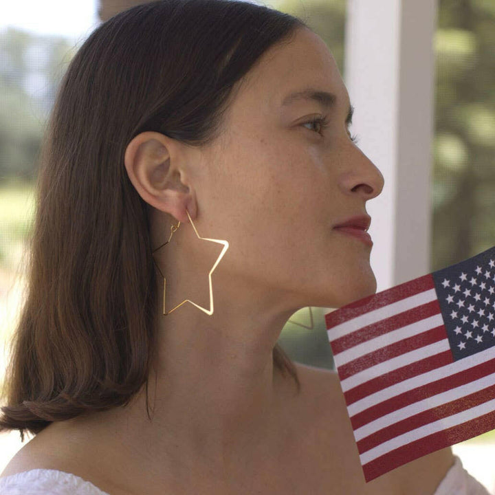 Giant Star Hoop Earrings | Artisans.