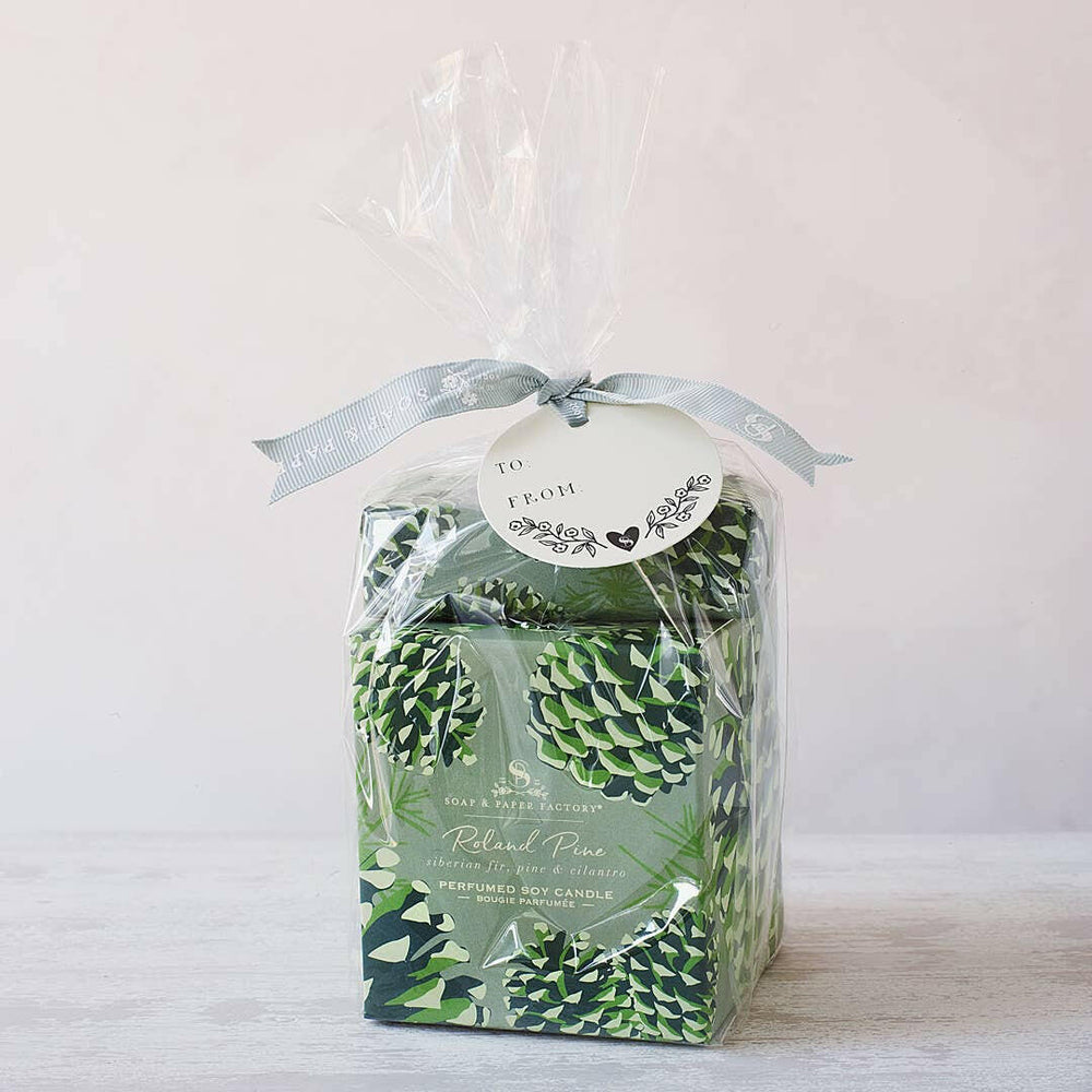 Roland Pine Candle & Soap Gift Set | Holiday Gift Set | Artisans.