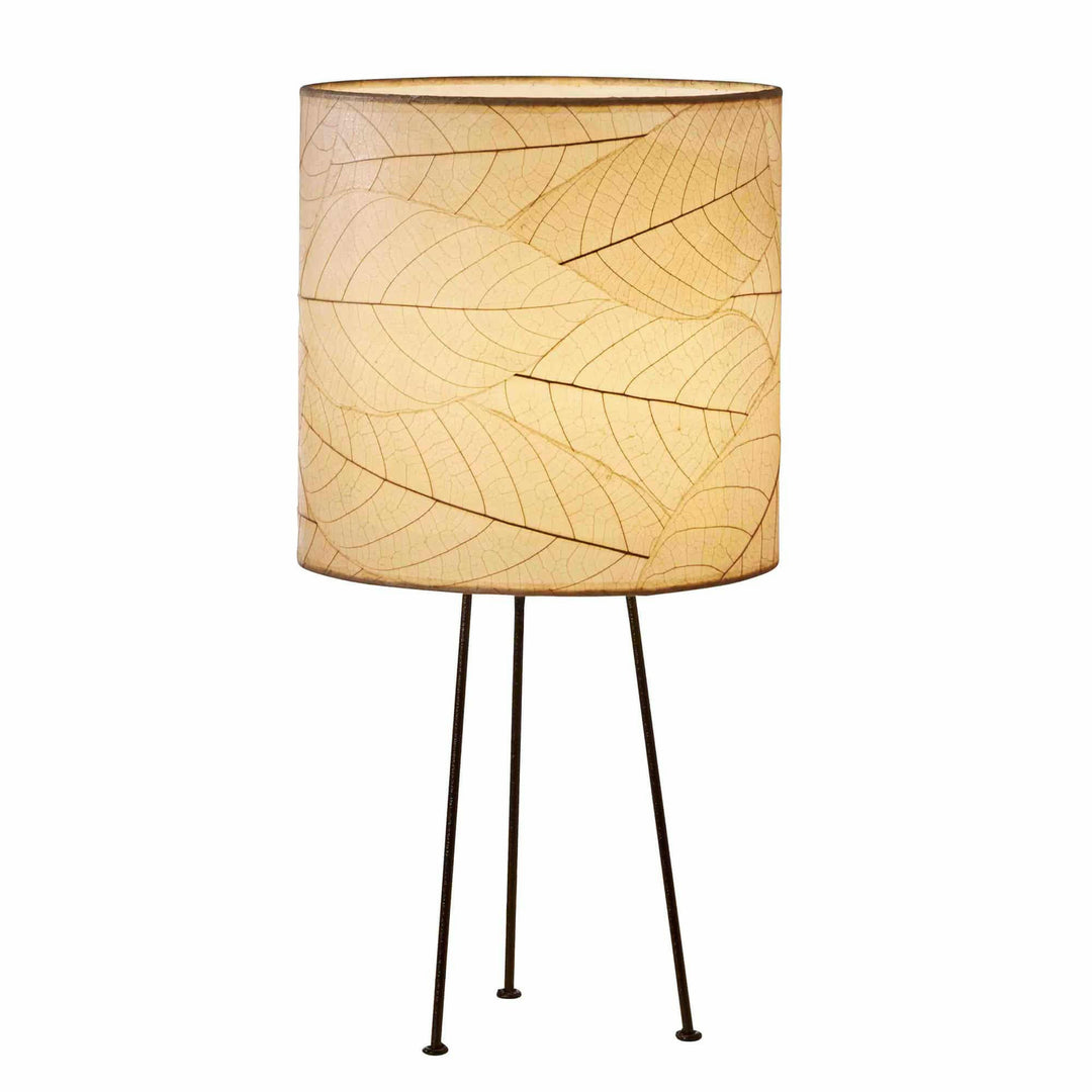 Metal Tripod Drum Table Lamp Natural | Artisans.