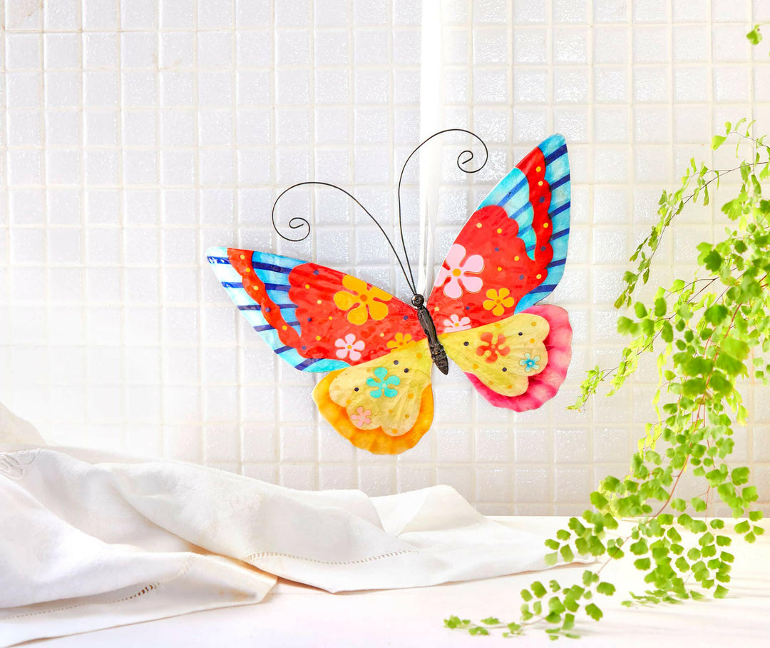 Butterfly Wall Decor Flower Power | Artisans.