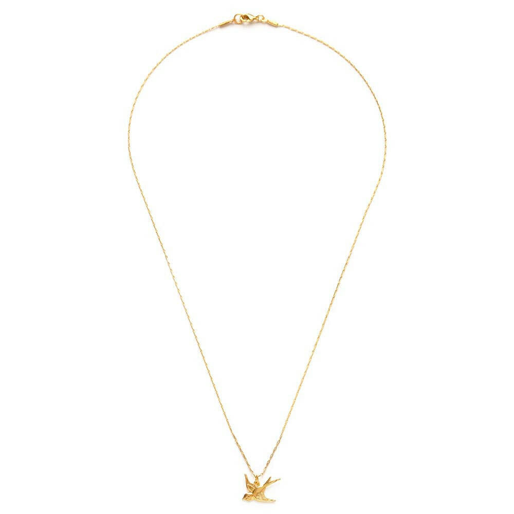 Tiny Swallow Bird Necklace | Artisans.
