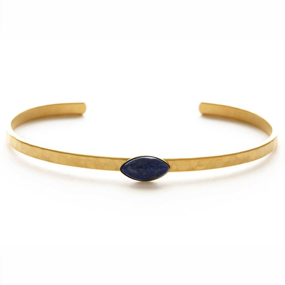 Navette Hammered Cuff | Artisans.