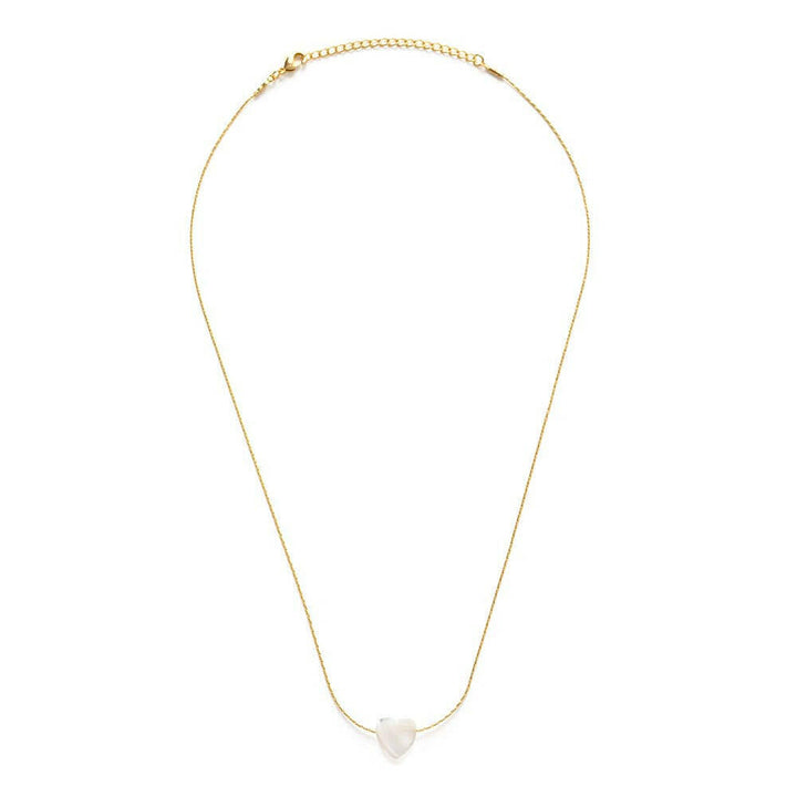 Mother of Pearl Heart Necklace | Artisans.