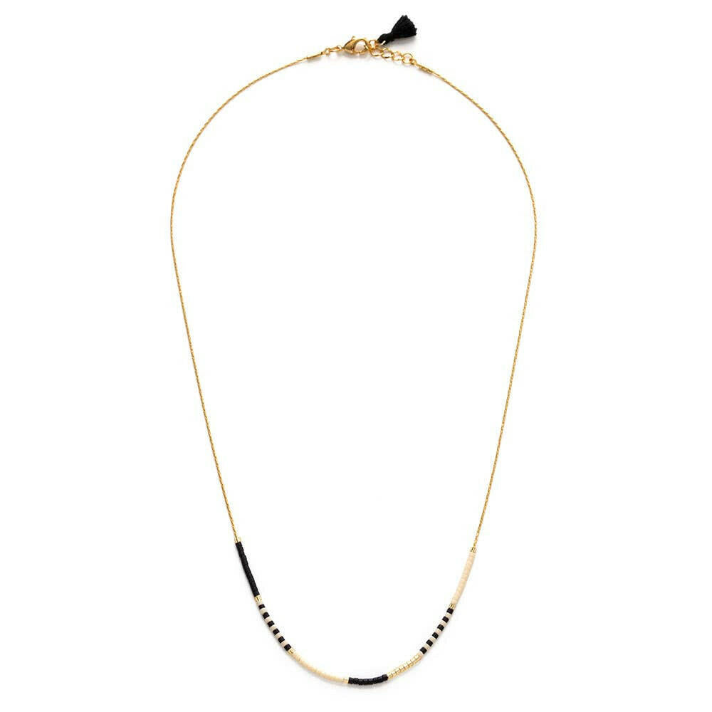 Black & Bone - Japanese Seed Bead Necklace | Artisans.