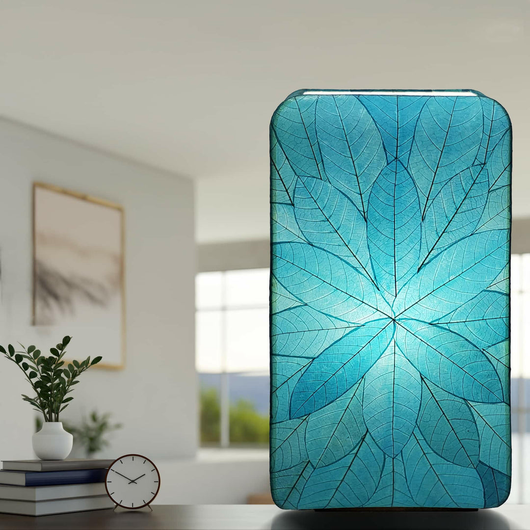 Sunburst Table Lamp Sea Blue | Artisans.