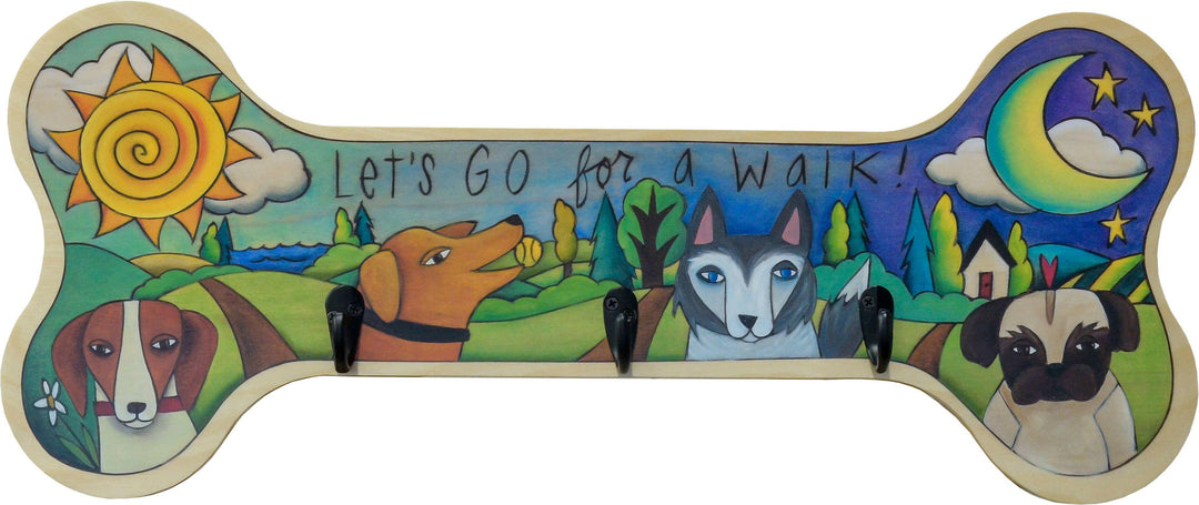 "Walk This Way" Dog Leash Rack | Artisans.