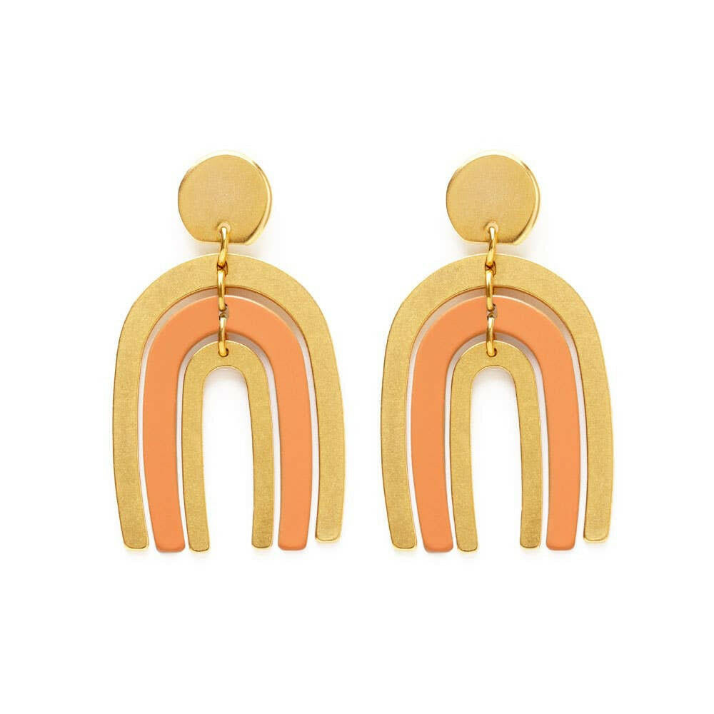 Arco Iris Earrings - Rusty Orange | Artisans.