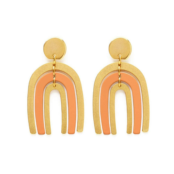 Arco Iris Earrings - Rusty Orange | Artisans.
