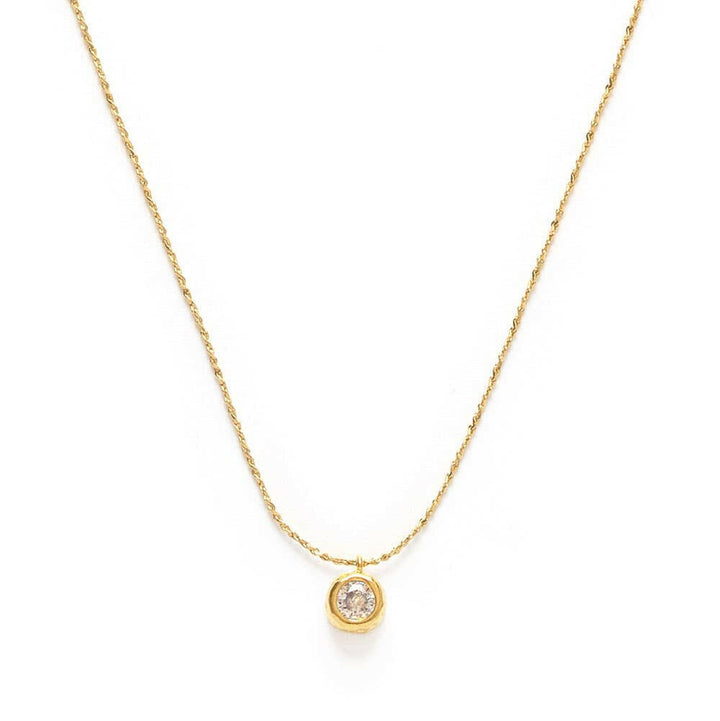 Single 5mm Crystal Pendant Necklace | Artisans.