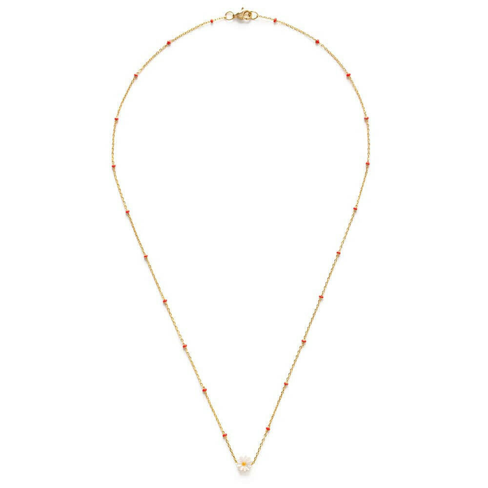 Daisy Enamel Chain Necklace | Artisans.