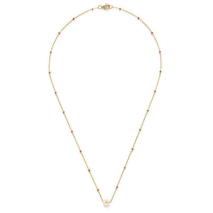 Daisy Enamel Chain Necklace | Artisans.