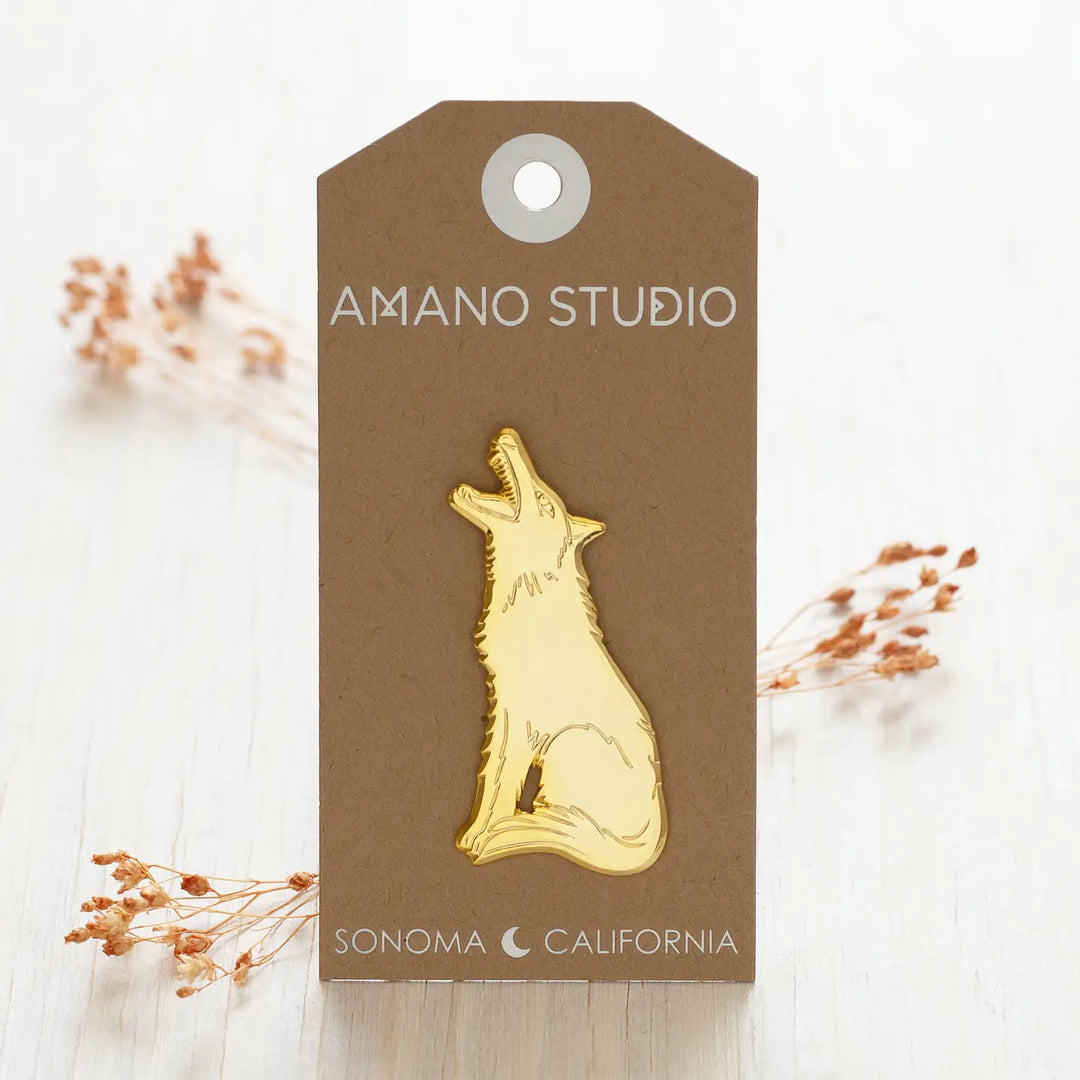 Wolf Brooch
