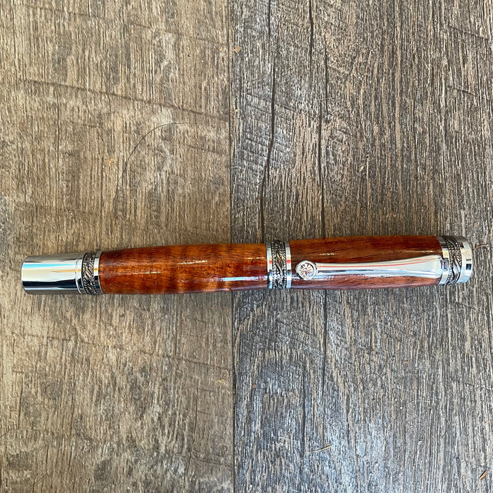 Roots & Jones Hawaiian Curly Koa Wood Ambassador Fountain Pen