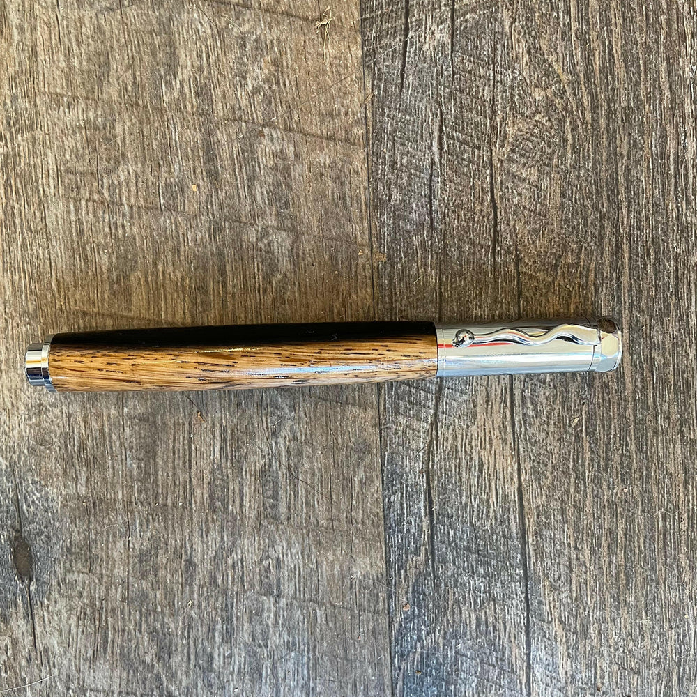 Roots & Jones Bourbon Barrel Magnetic Rollerball Pen | Artisans.