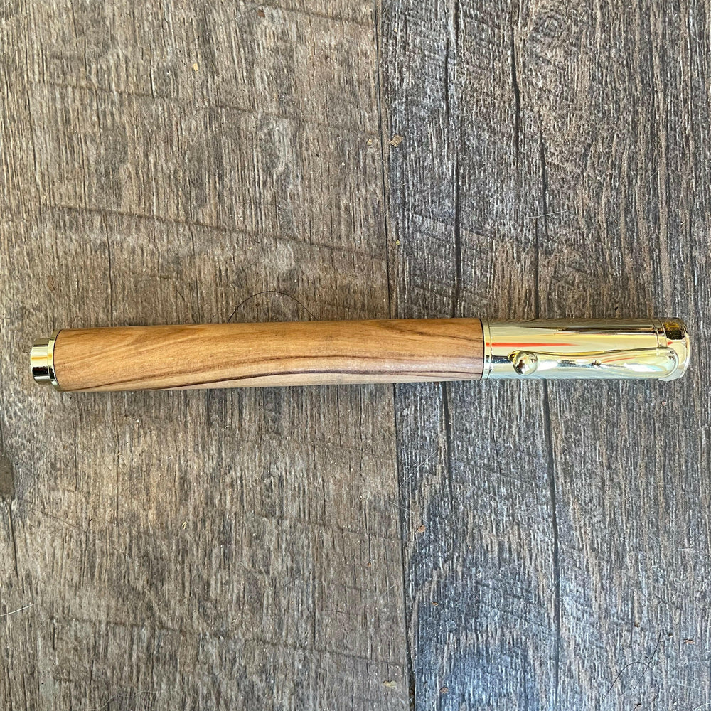 Roots & Jones Bethlehem Olive Wood Magnetic Rollerball Pen | Artisans.