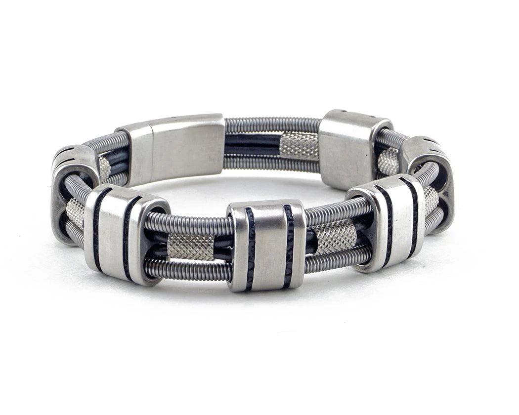Barry Recycled Bass Guitar String Bracelet