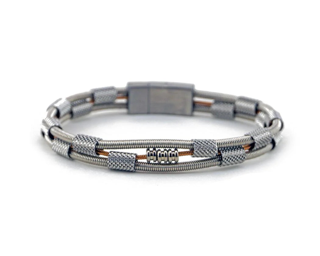Dave Recycled Bass Guitar String Bracelet