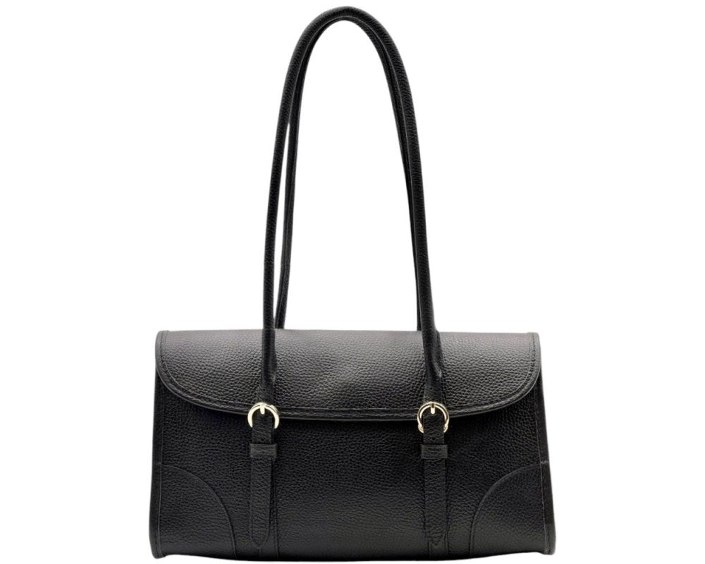 Ava Italian Leather Shoulder Bag