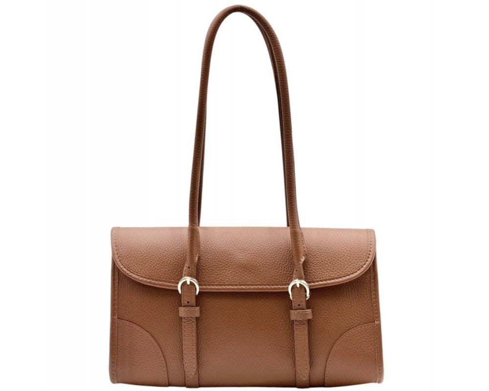Ava Italian Leather Shoulder Bag