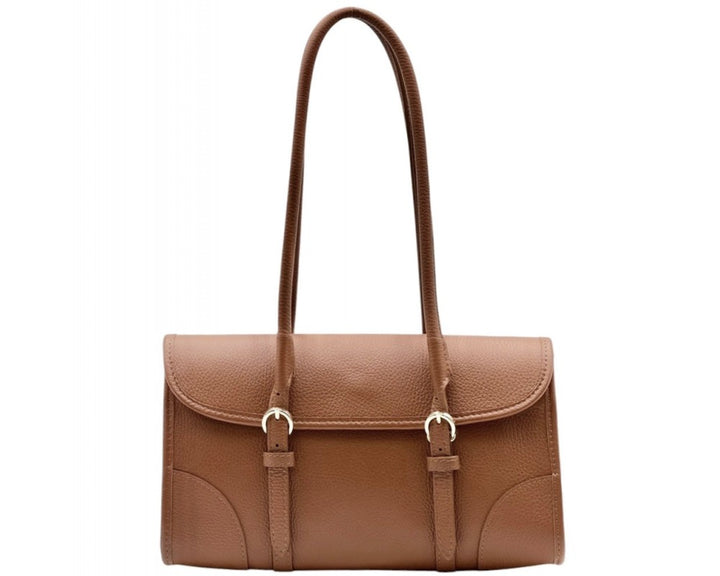 Ava Italian Leather Shoulder Bag