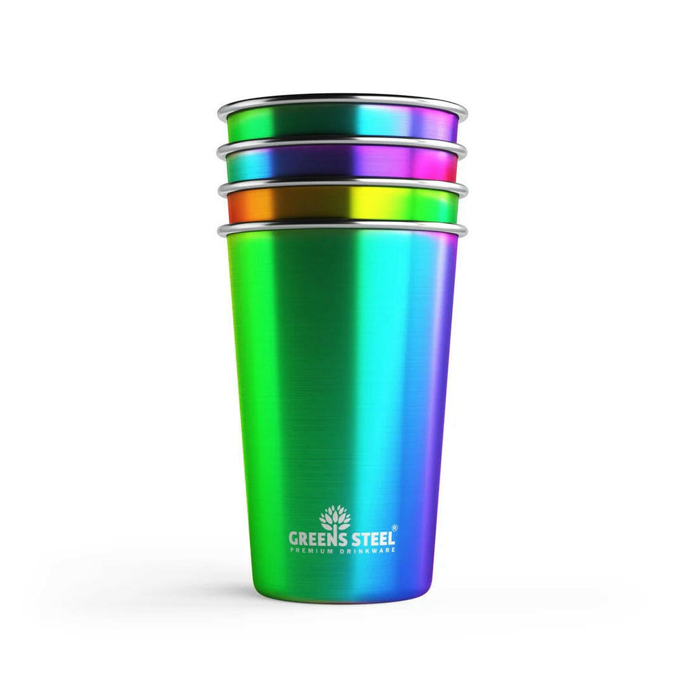Reusable Stainless Steel Cups 4-Pack | Artisans.