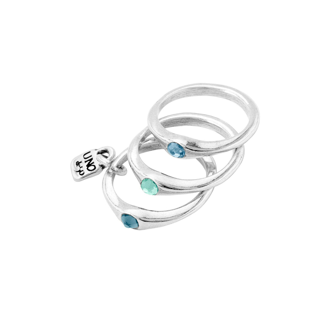 UNOde50 Happy Blue Silver Ring | Artisans.