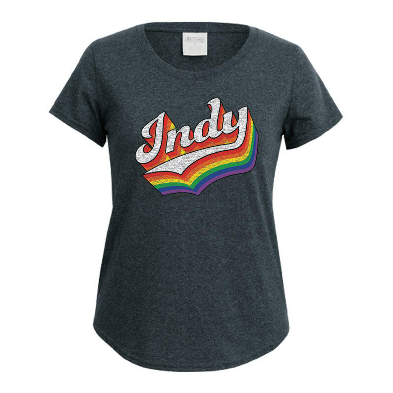 Indy Rainbow Women's Eco T-shirt.
