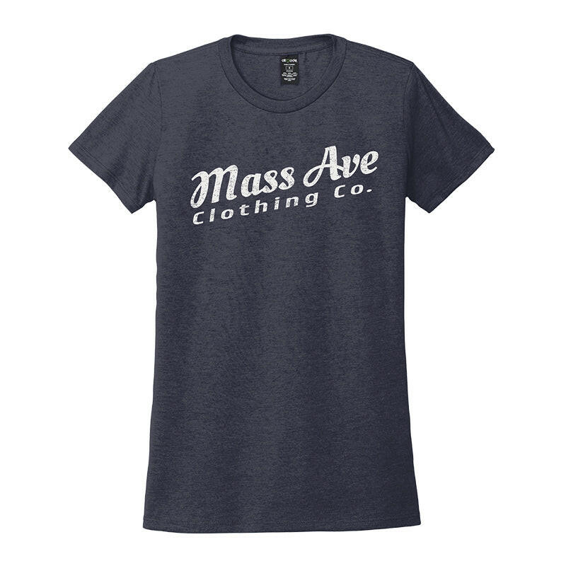 Mass Ave Clothing Co. Cream Logo Women's Tri-blend T-shirt.