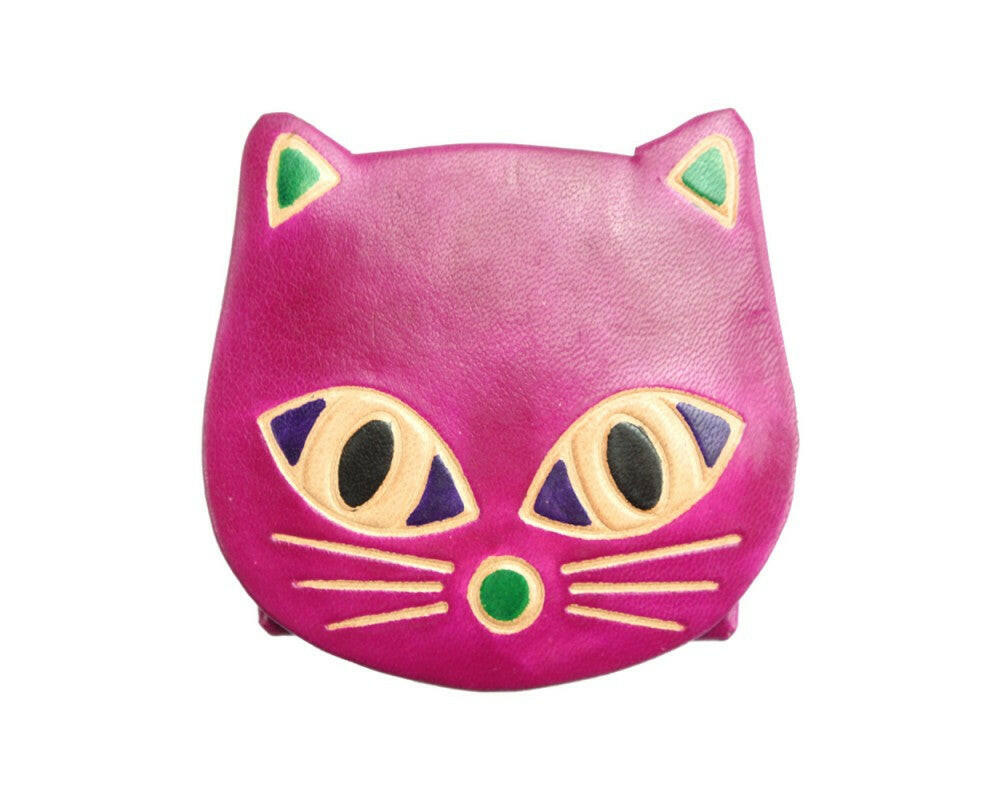 Sassy leather coin purse hiding your spare change like a secret agent with style and flair.