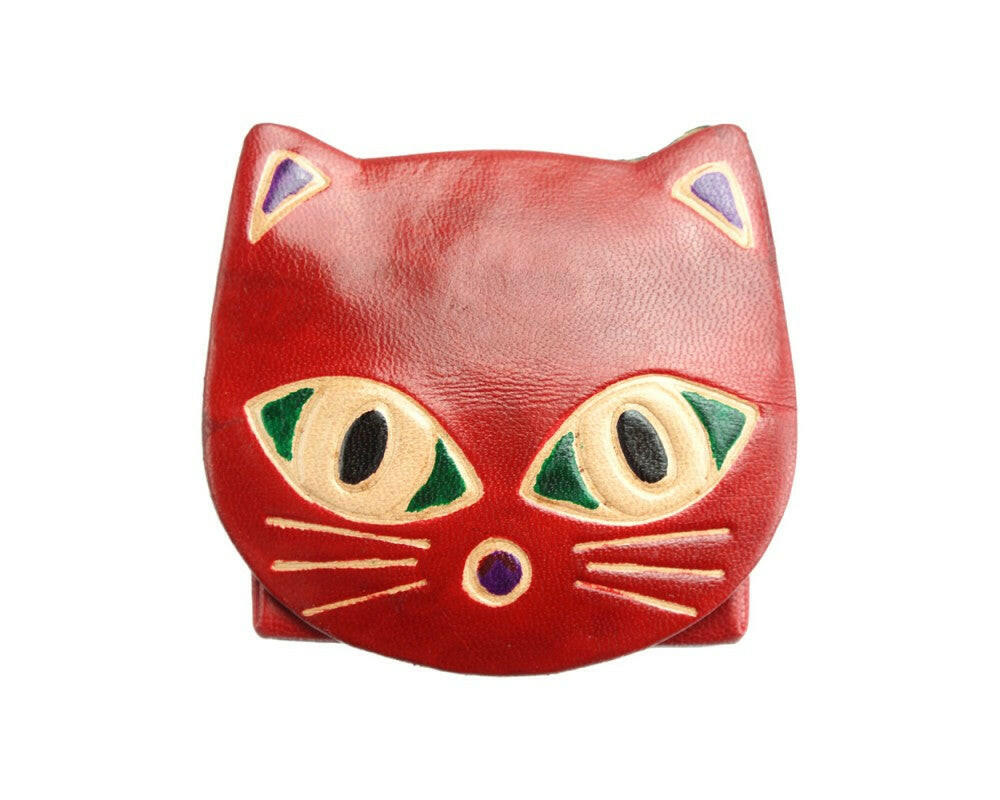Sassy leather coin purse hiding your spare change like a secret agent with style and flair.