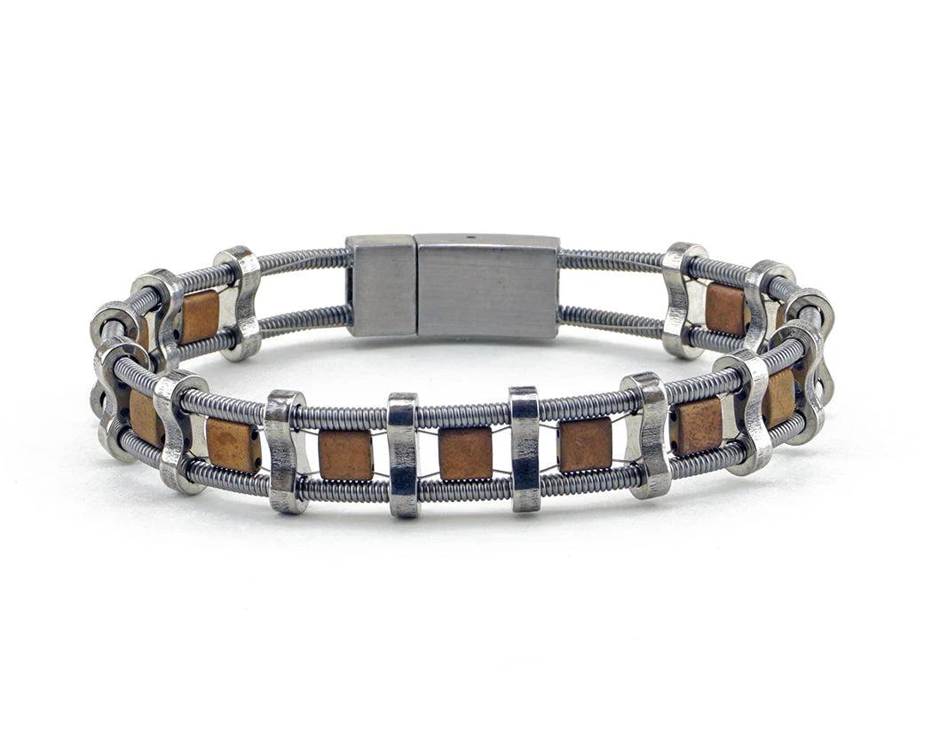 Ryan Recycled Bass Guitar String Bracelet