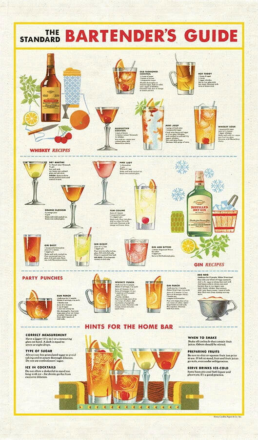 Cavallini Tea Towel