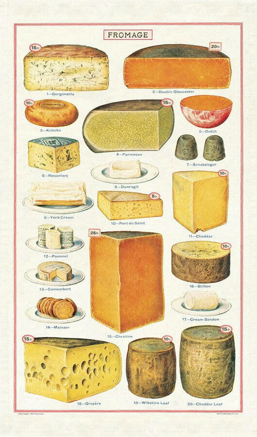 Cavallini Tea Towel