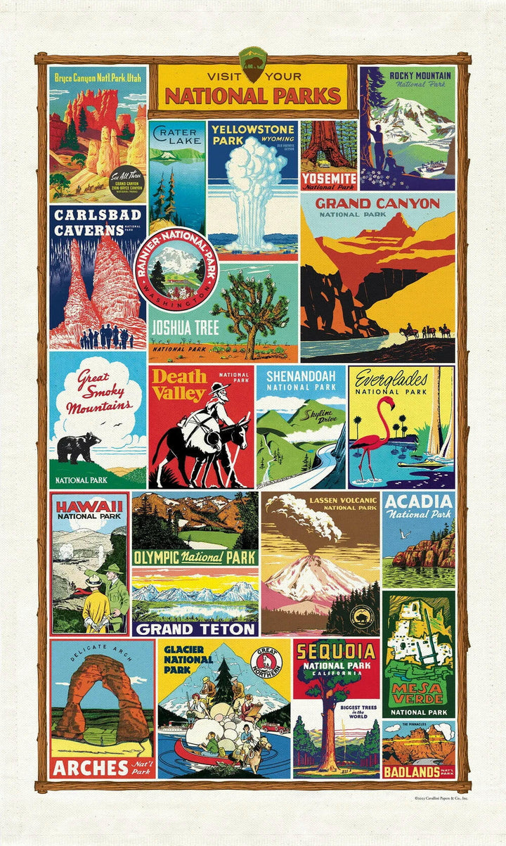 Cavallini Tea Towel