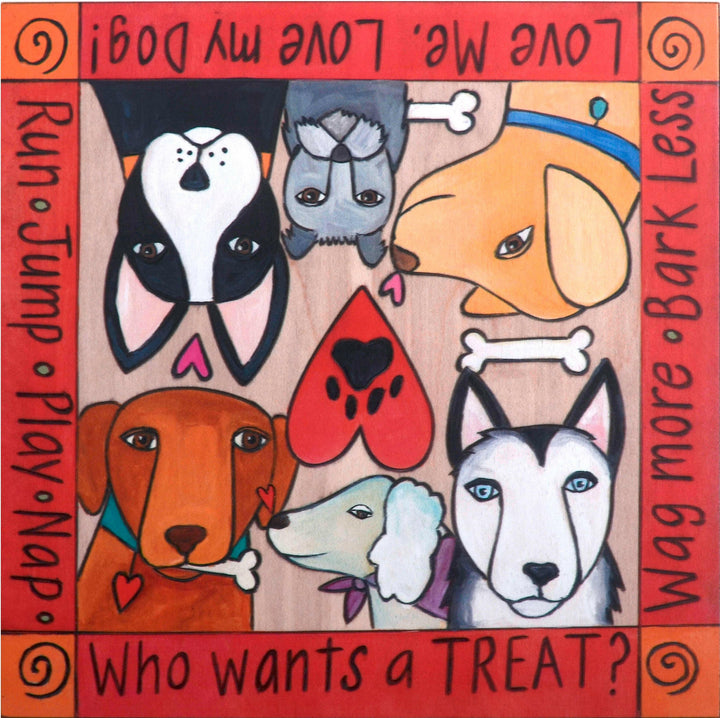 "What’s Your Trick?" Dog Treat Box | Artisans.