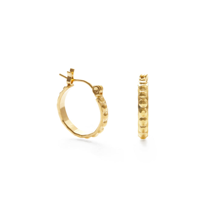 Small Vintage Beaded Hoops | Artisans.