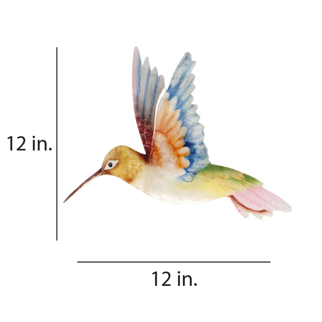 Hummingbird Wall Decor White Red And Blue | Artisans.