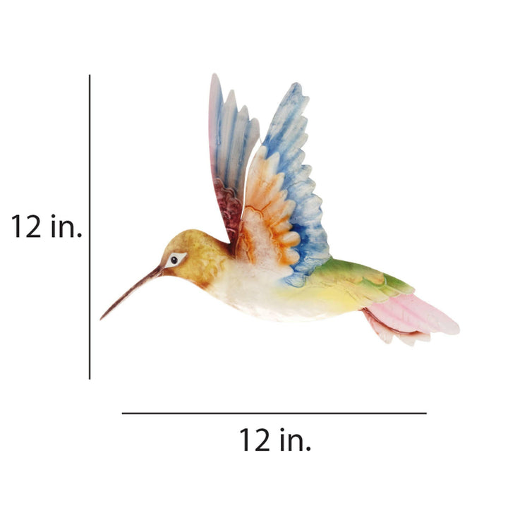 Hummingbird Wall Decor White Red And Blue | Artisans.