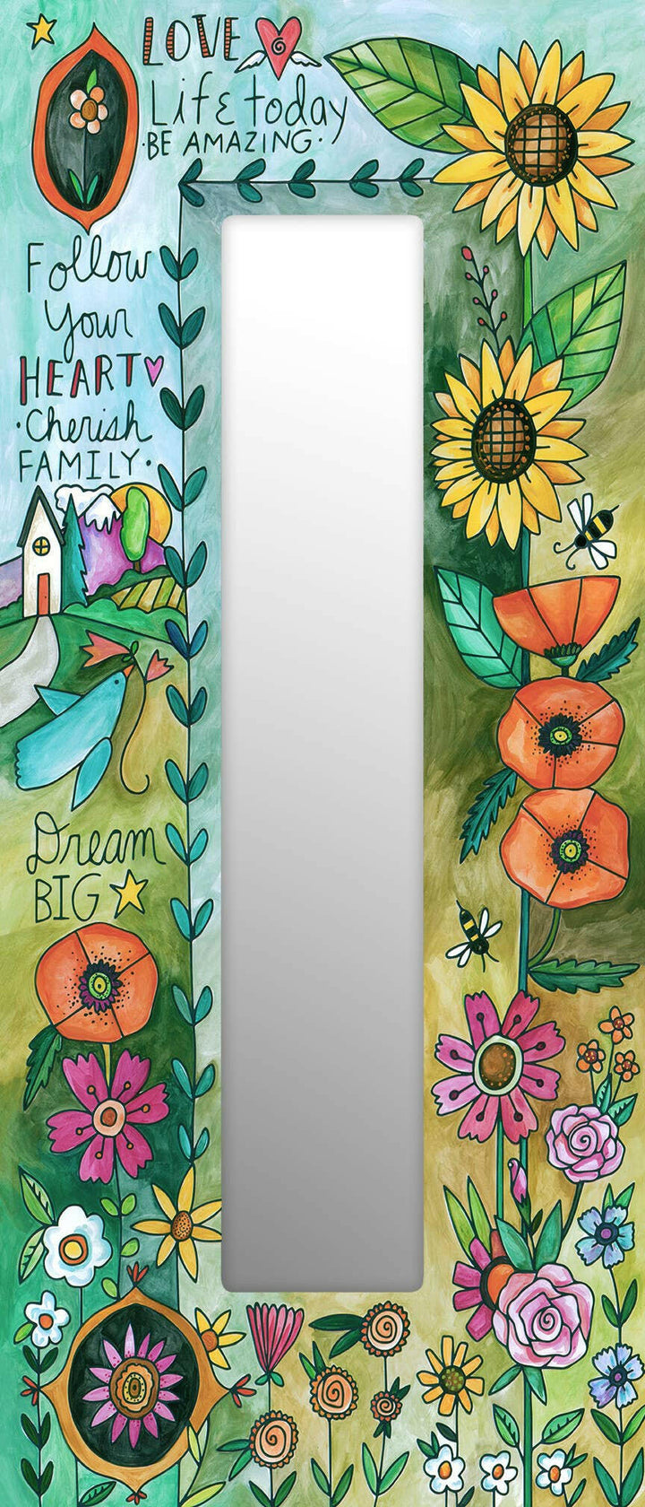 "Blossom" Rectangle Mirror | Artisans.