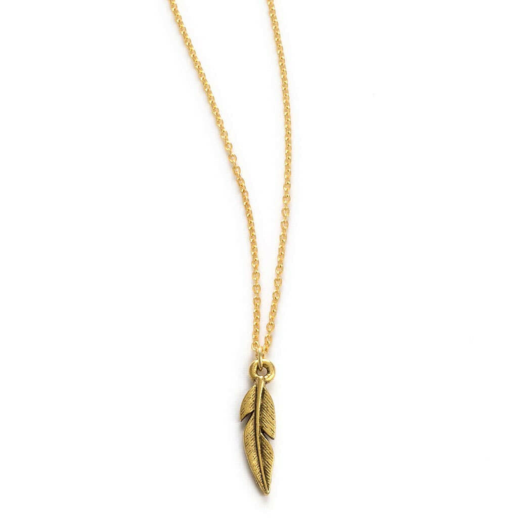 19CH | Feather Charm Necklace | Artisans.