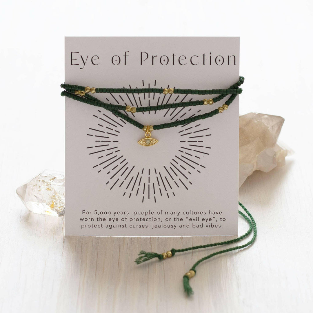 Eye of Protection Gift Wrap Bracelet | Artisans.